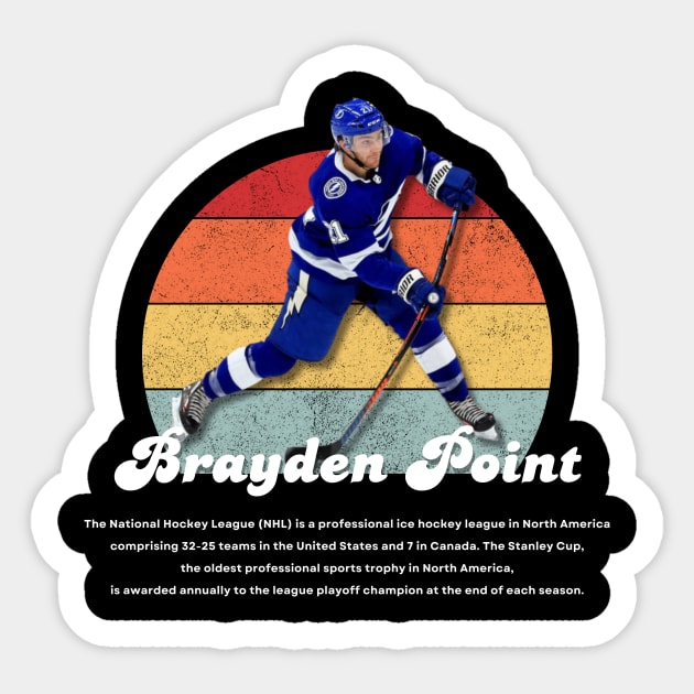 Brayden Point Vintage Vol 01 Sticker by Gojes Art